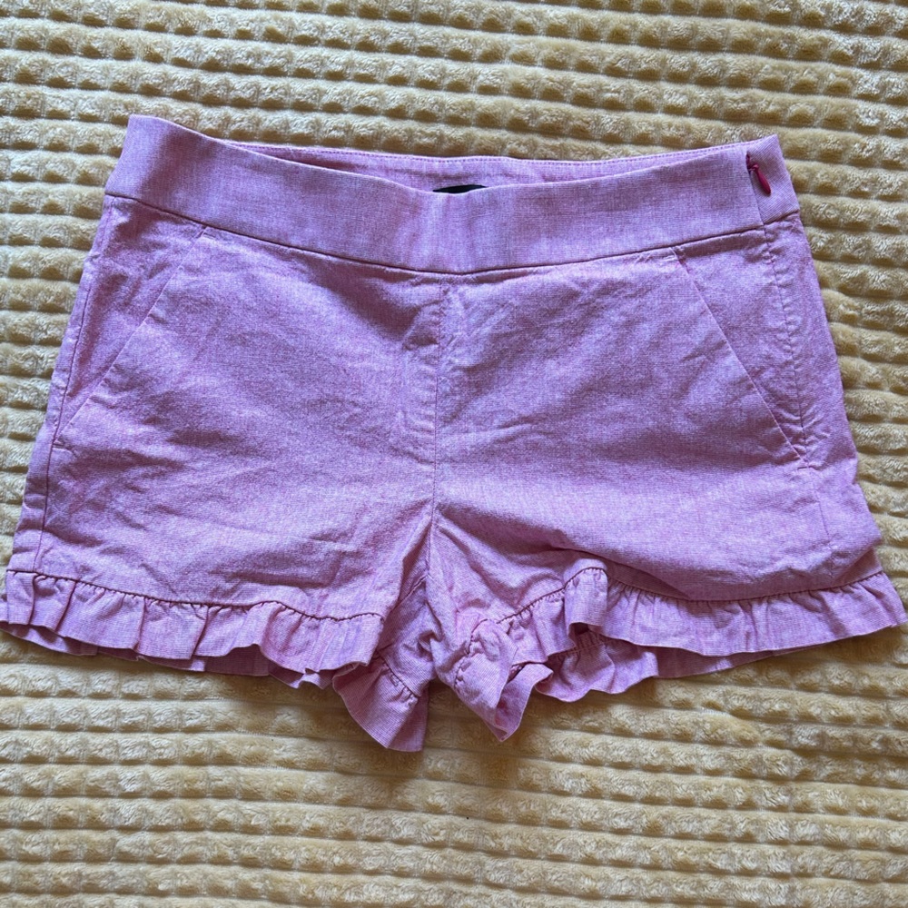 frilly pink preppy shorts